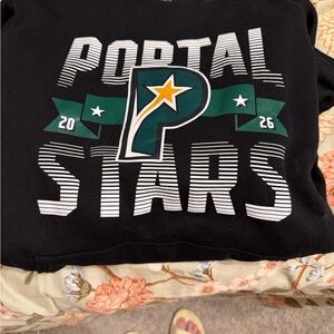 Portal Stars Black Graphic Sweatshirt size XL